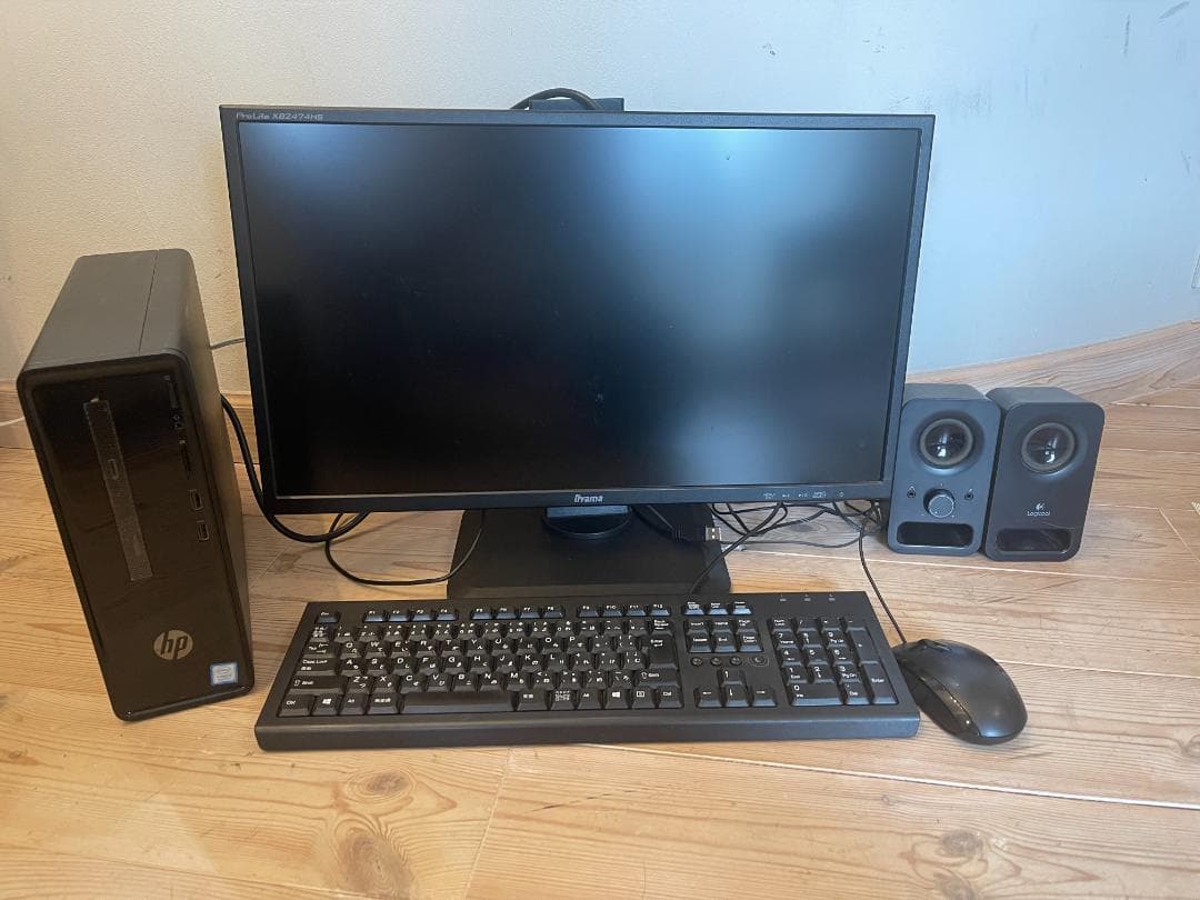 HP Slim デスクトップPC + iiyama24インチモニター