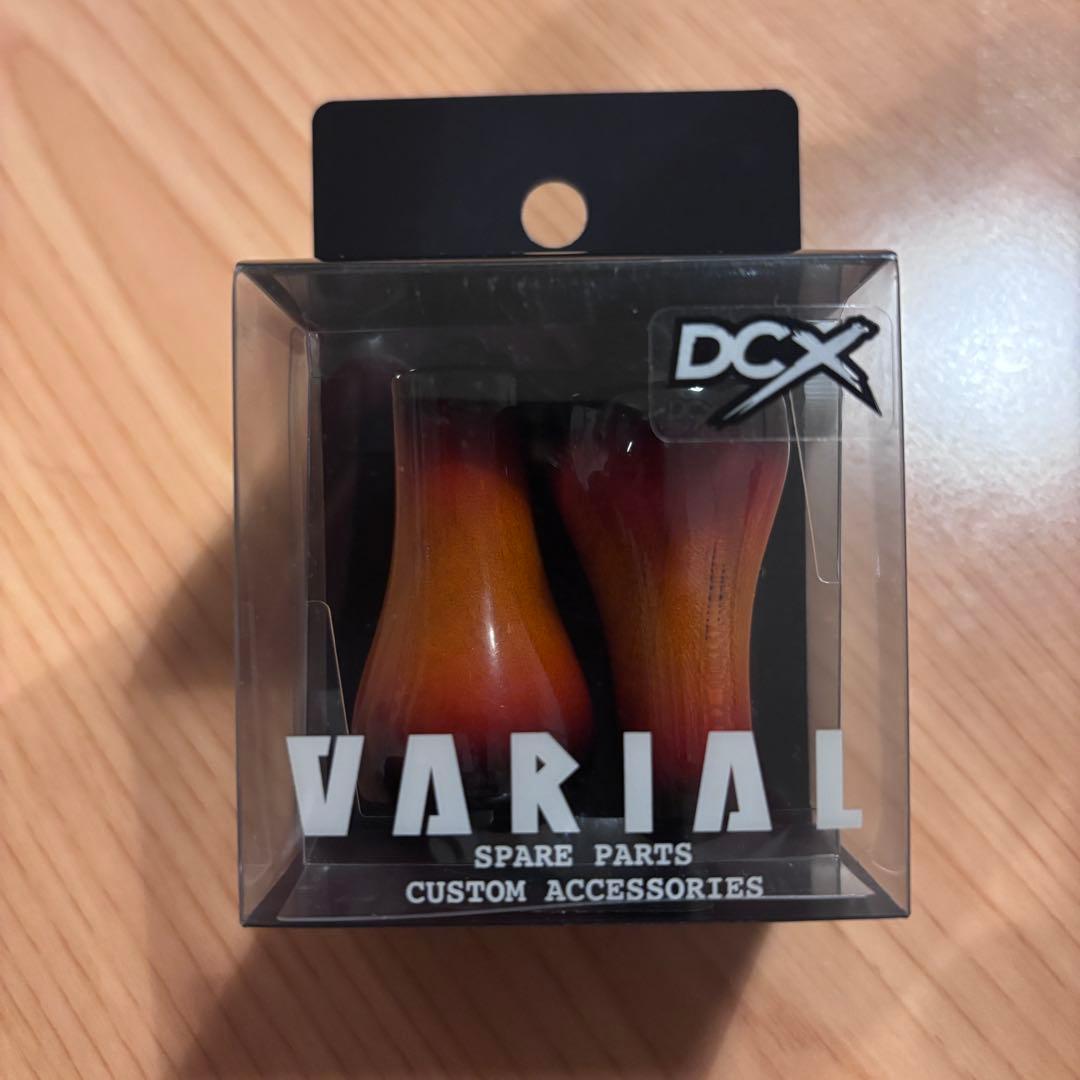 バリアルハンドル　ウッドノブ　レッド