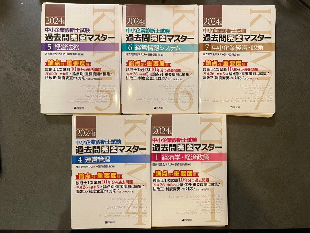 【裁断済】中小企業診断士試験過去問完全マスター :2024年版5科目