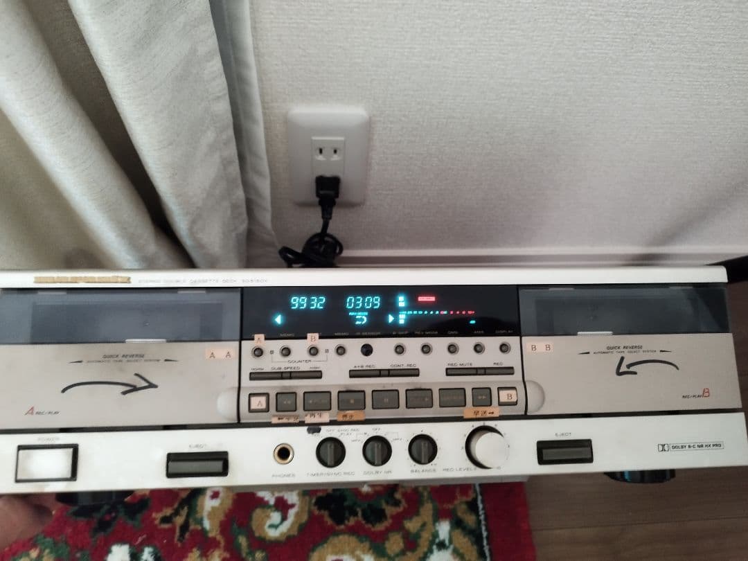 マランツ ステレオ ダブル カセットデッキ SD515DX