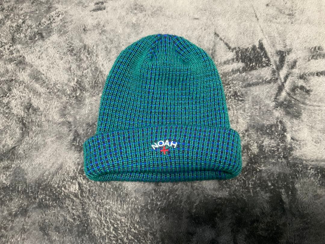 NOAH Tri-Color Beanie ニット帽・ビーニー グリーン