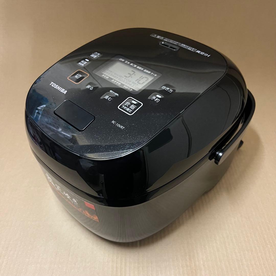 【中古・美品】東芝真空IHジャー炊飯器 5.5合炊き RC-10VRT