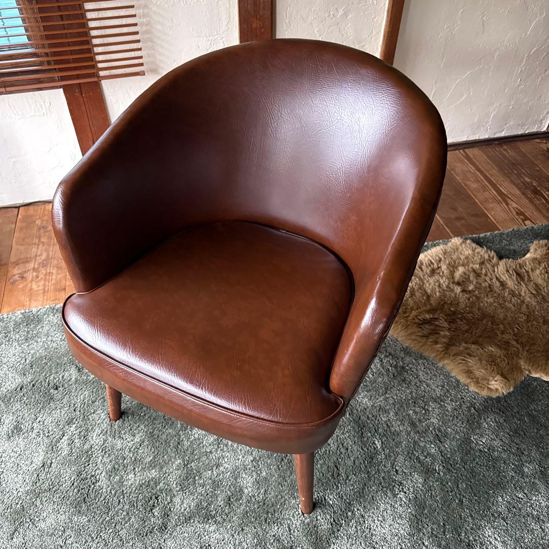 ビンテージ　シングルソファー　シンプル　ミッドセンチュリー