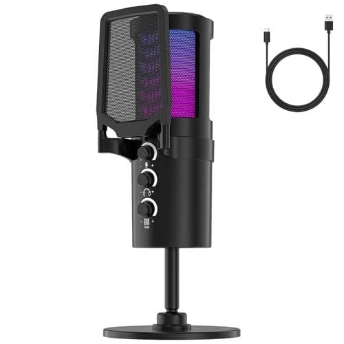 コンデンサーマイク PC マイク ゲーミングマイク USB マイク 192kHm