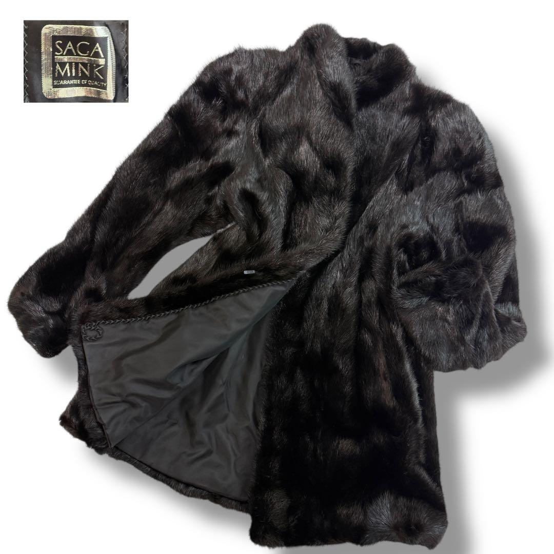サガミンク 2005 毛皮 リアルファーコート グラマミンク 逆毛