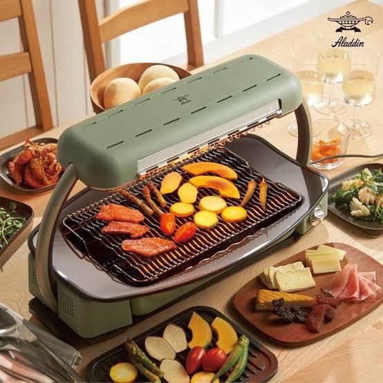 ＼☆美品☆／【Aladdin】グラファイトグリラー 無煙ロースター GR
