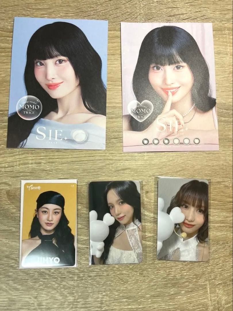 TWICE シリコンライト　ドームツアー　トレカセット　モモ　ミナ　ジヒョ