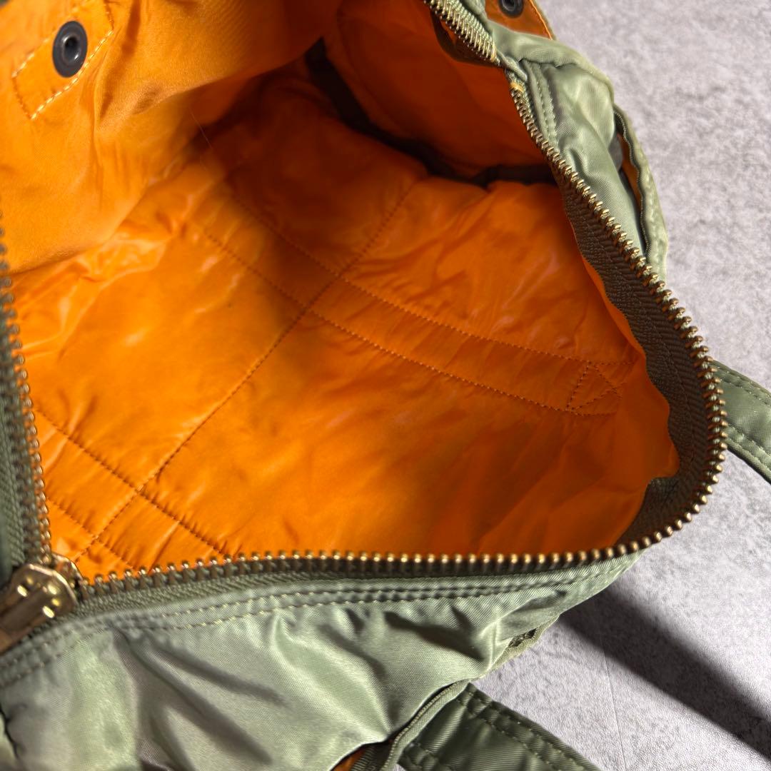 【廃盤希少カラー】ポーター　タンカー　ミニボストンバック　セージグリーン　y2k