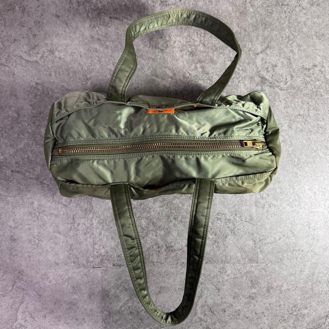 【廃盤希少カラー】ポーター　タンカー　ミニボストンバック　セージグリーン　y2k