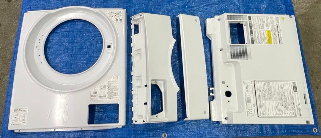 分解洗浄済ドラム式洗濯機 8kg アイリスオーヤマ FLK842Z-W 2022