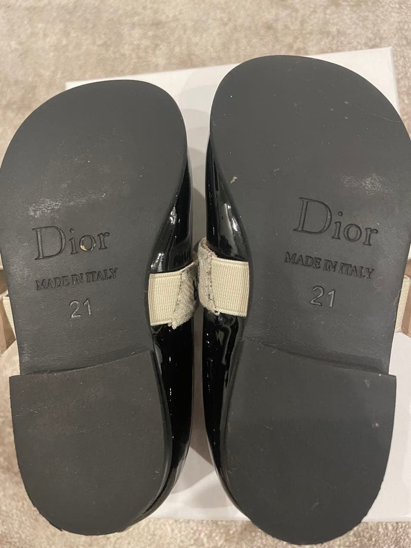 【baby Dior】バレリーナシューズ 黒21