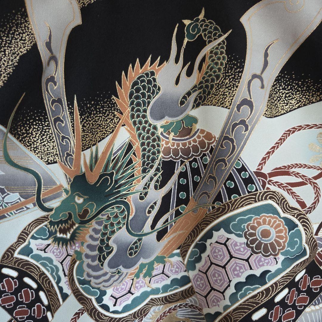 No36　正絹　男の子お祝い着物　長襦袢付き　産着　七五三