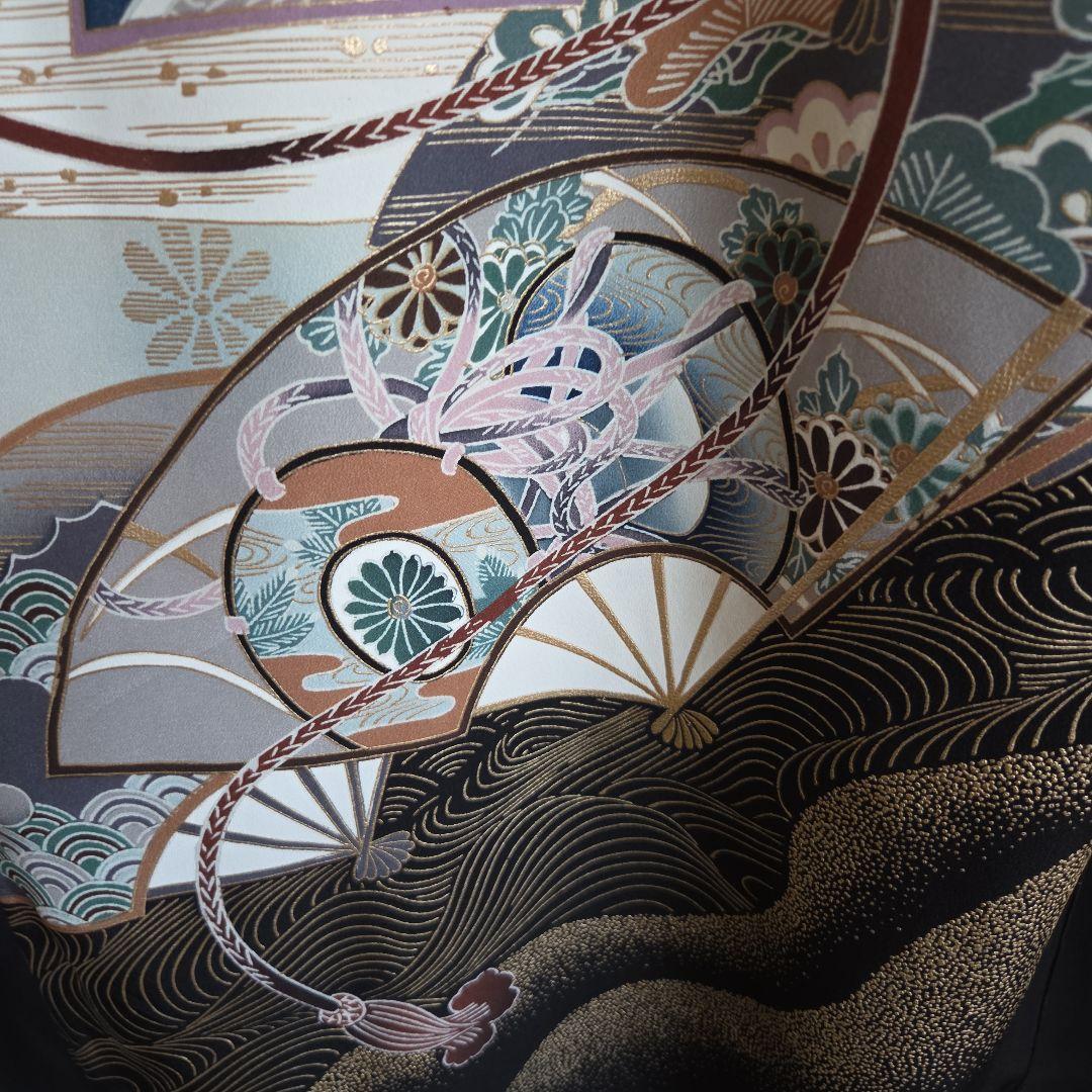 No36　正絹　男の子お祝い着物　長襦袢付き　産着　七五三