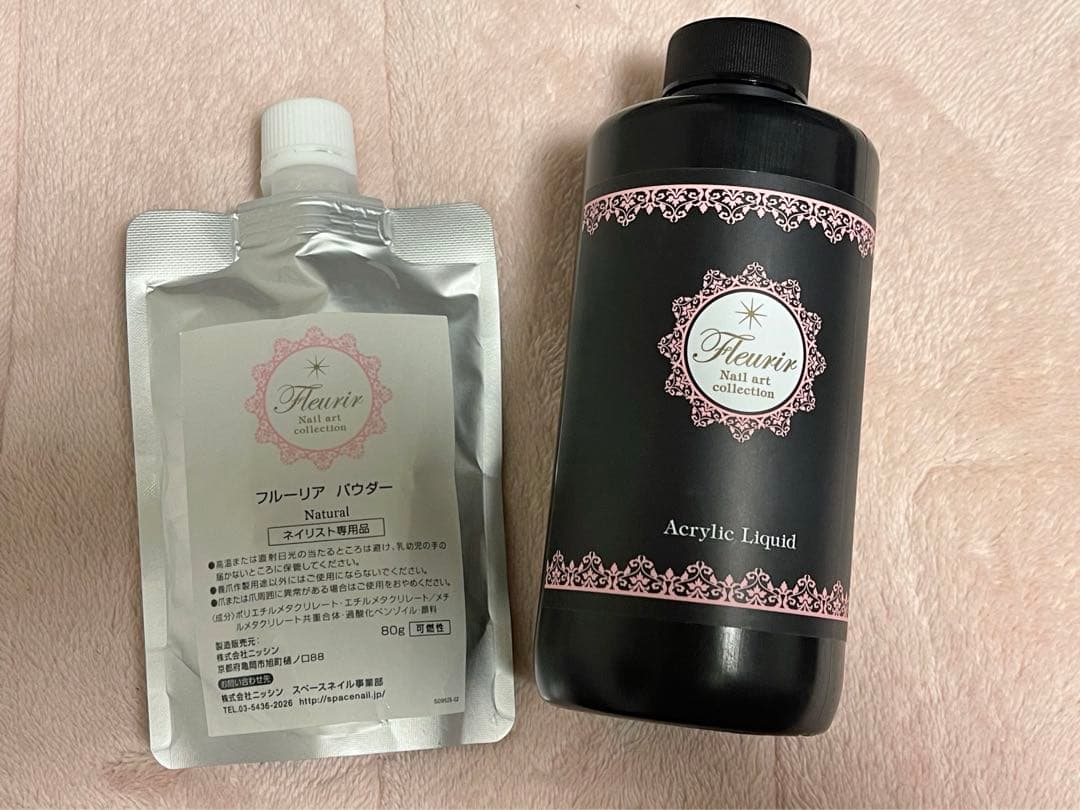 フルーリア Fleurir アクリルリキッド 500ml パウダー セット売り