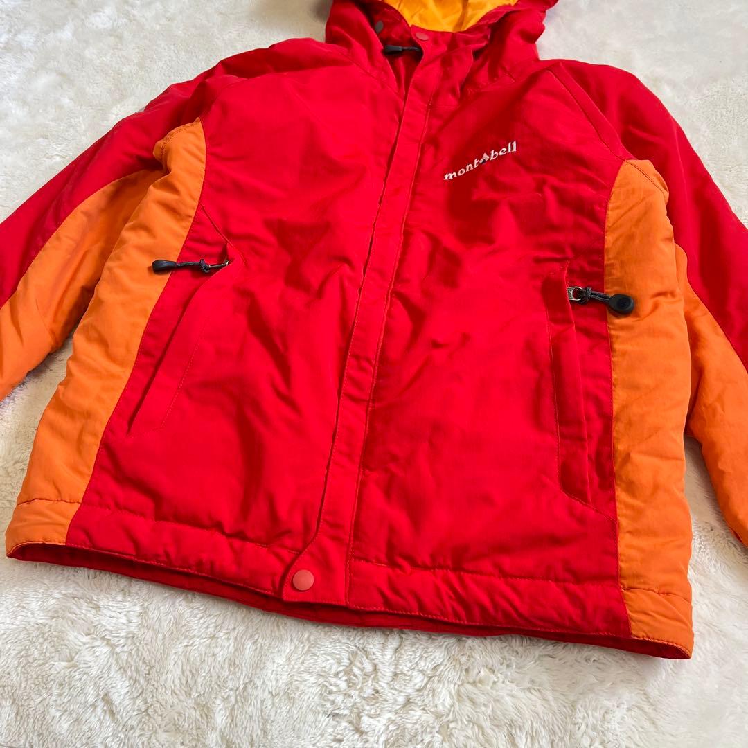 【美品✨】モンベル　mont-bell スキーウェア上下セット130 120 赤
