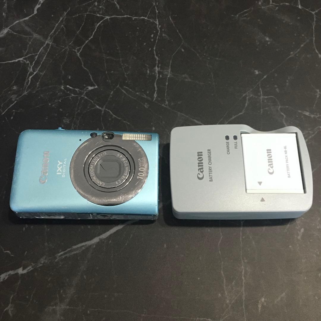 Canon IXY 110 IS コンデジ 動作品 実写あり 充電器付　ブルー