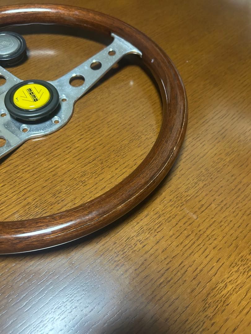 正規品momo モモ スーパーインディ ステアリング ハンドル ナルディ ウッド