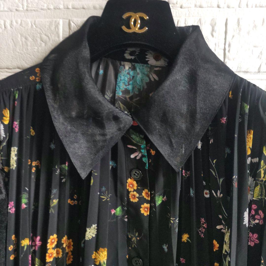 専用✨ロイスクレヨン　フラワー　プリーツ　オーガンジー　ワンピース　チュニック