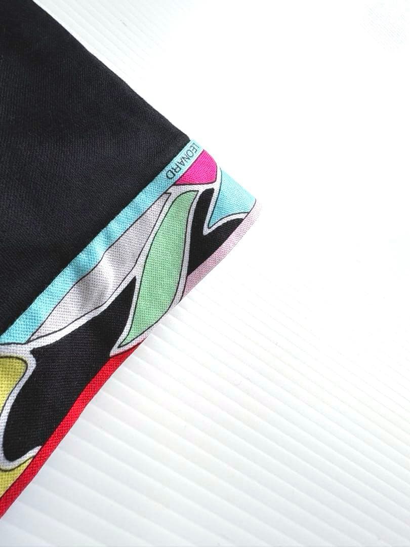 LEONARD SPORTレオナールハイネックカットソー上質感シンプル　綿100