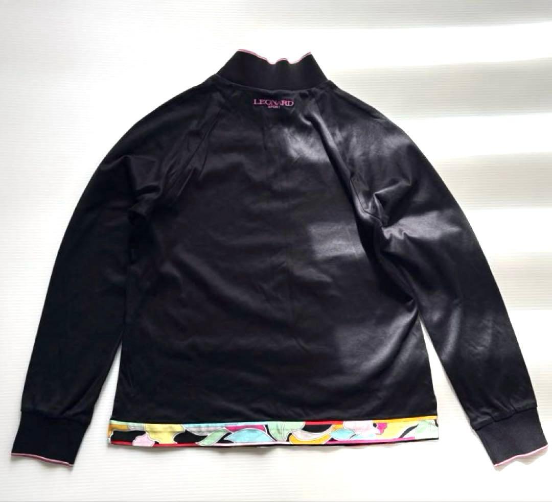 LEONARD SPORTレオナールハイネックカットソー上質感シンプル　綿100