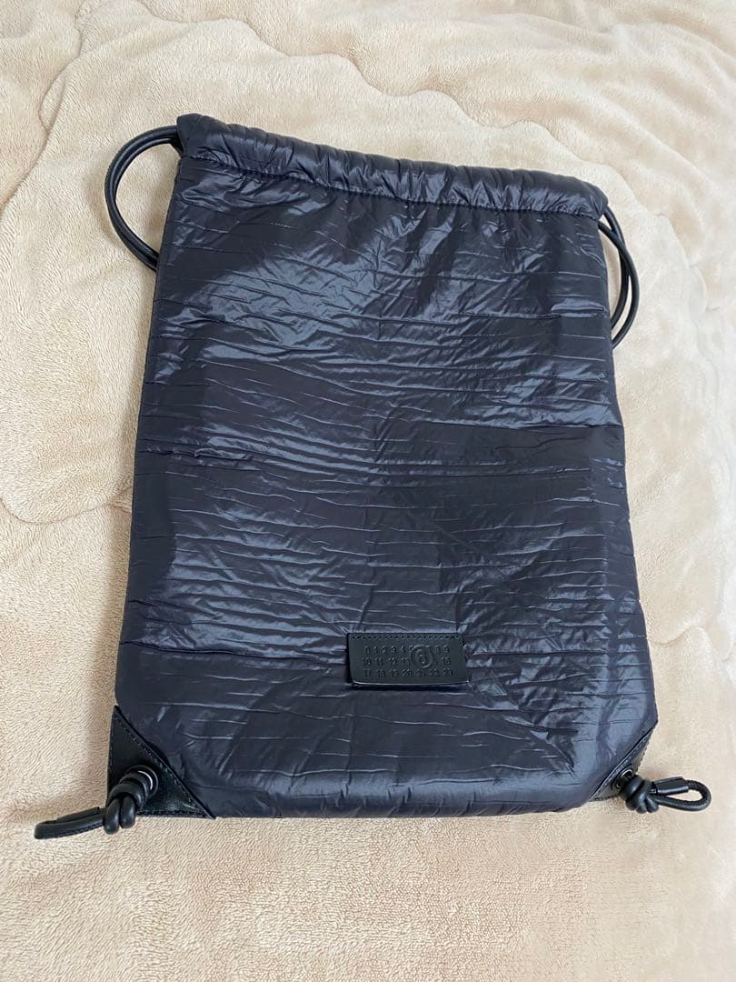 MM6 maison margiela ドローストリングバッグ　ブラック