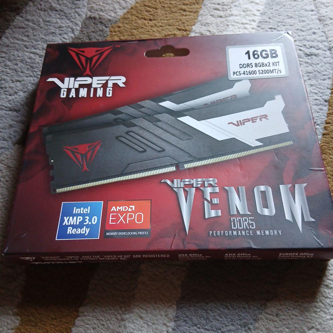 Viper Venom DDR5 16GB 5200MT/s 2枚組