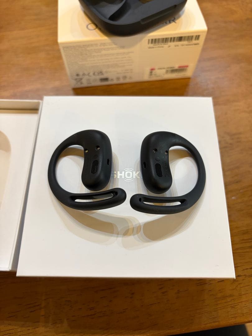 SHOKZ OPENFIT AIR ブラック　付属品完備　保証残有