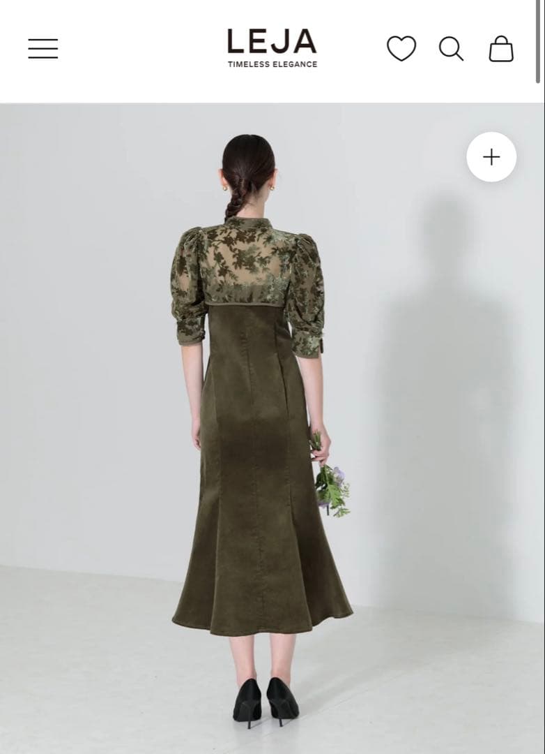 エリー【未使用】LEJA 花柄ボレロセットアップマーメイドワンピースドレス