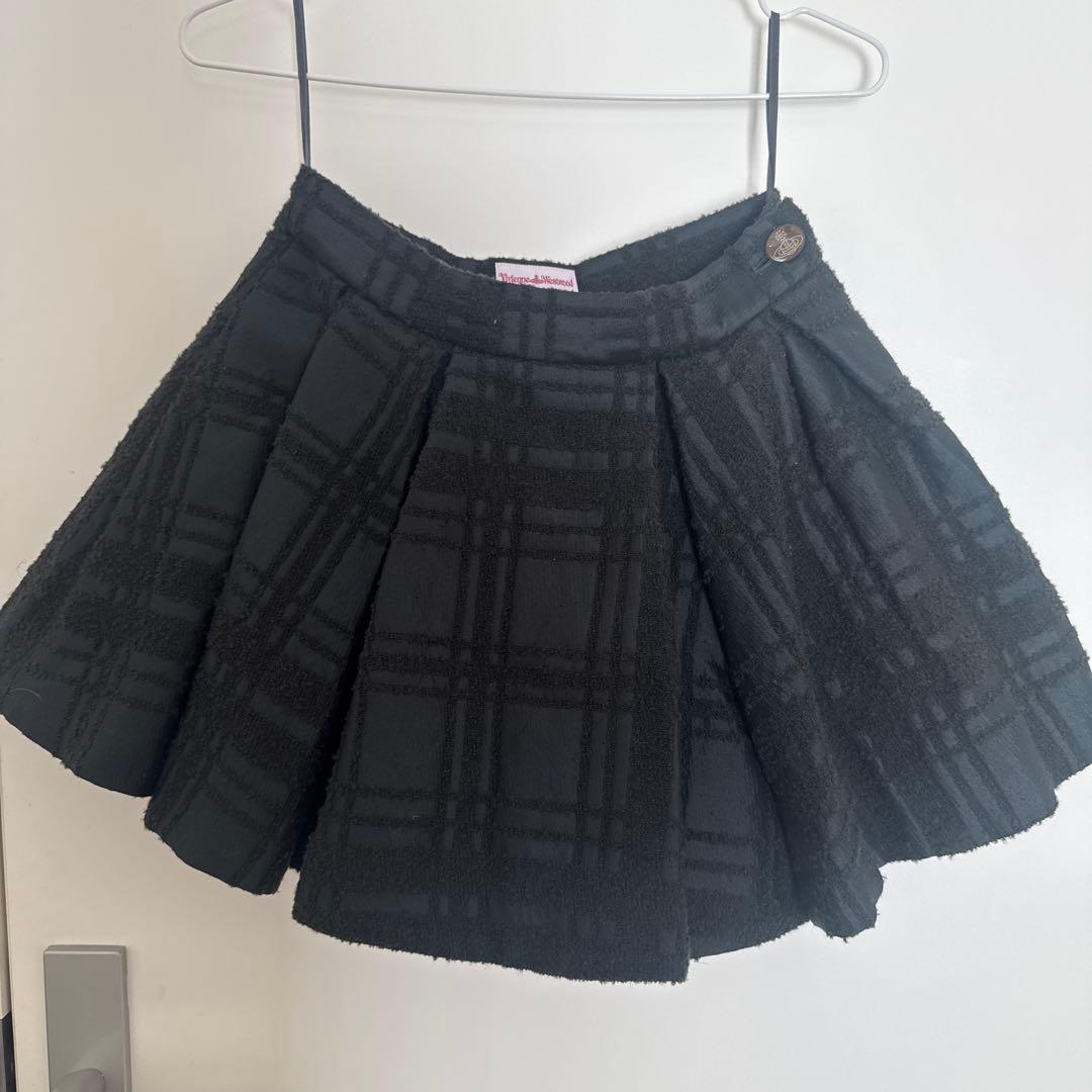 ヴィヴィアンウエストウッドレッドレーベル　チェック　ミニスカート　キュロット　M