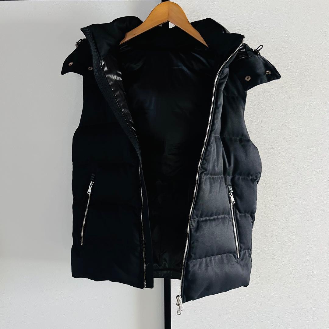 【美品】EDIFICE ダウンベスト　ブラック　Lサイズ