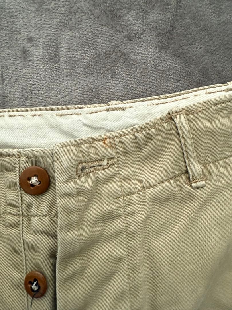 着画あり　実物　ダブルシーム　 usarmy 45カーキ