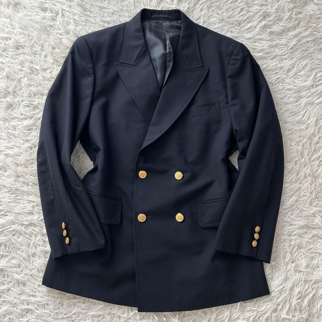 美品　ジェイプレス J.PRESSダブルブレザー　紺ブレ　金ボタン　ネイビー