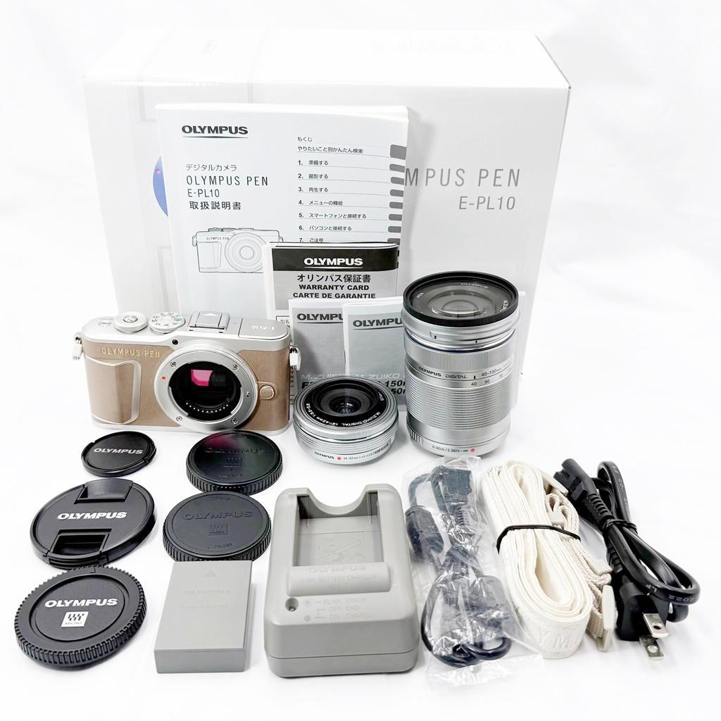 【美品】オリンパス PEN E-PL10 ダブルズームキット ミラーレスカメラ