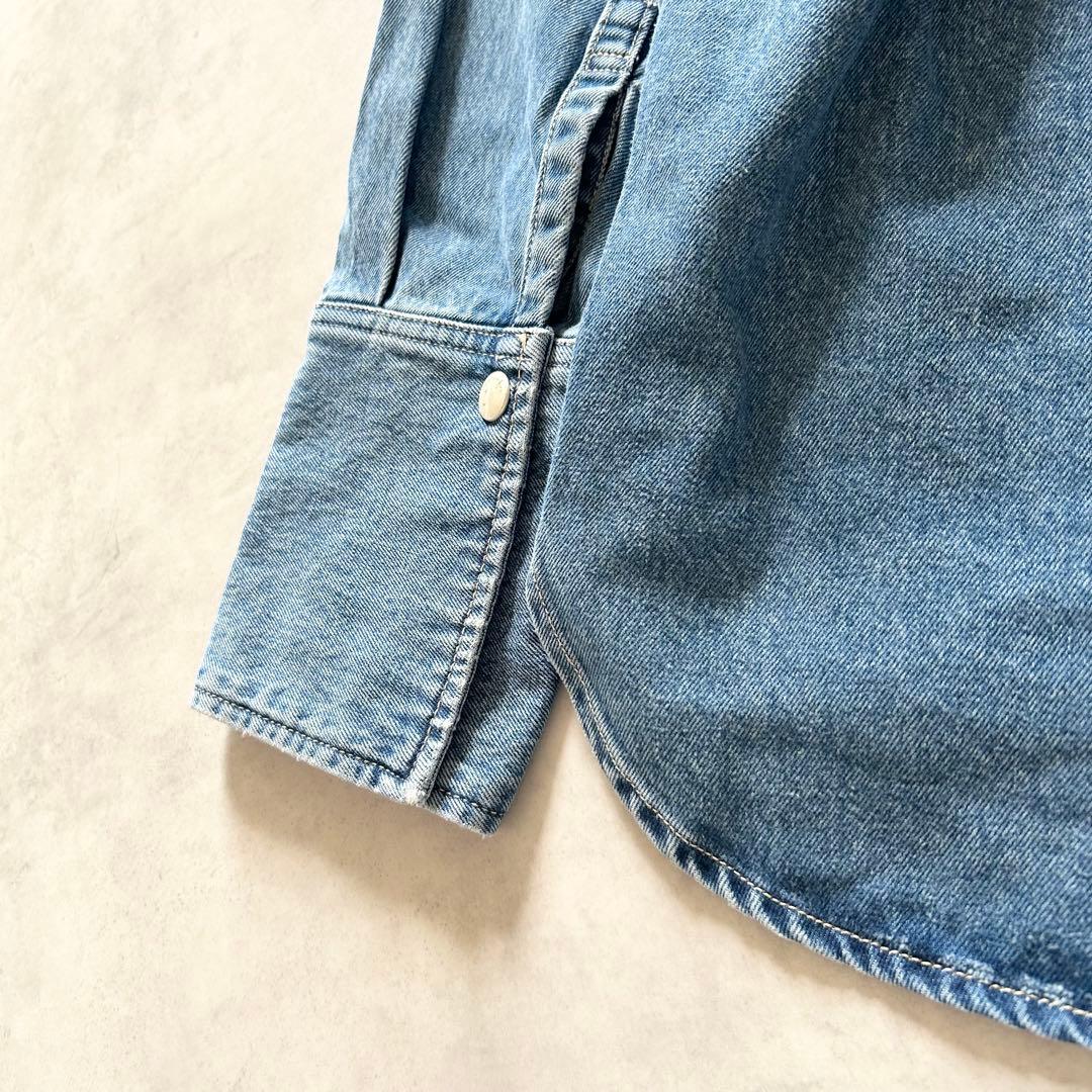希少未使用タグ付シールームリンWIDEカフス DENIM シャツジャケットブルー