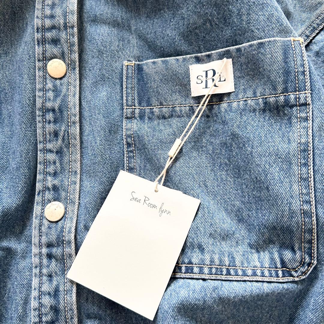 希少未使用タグ付シールームリンWIDEカフス DENIM シャツジャケットブルー