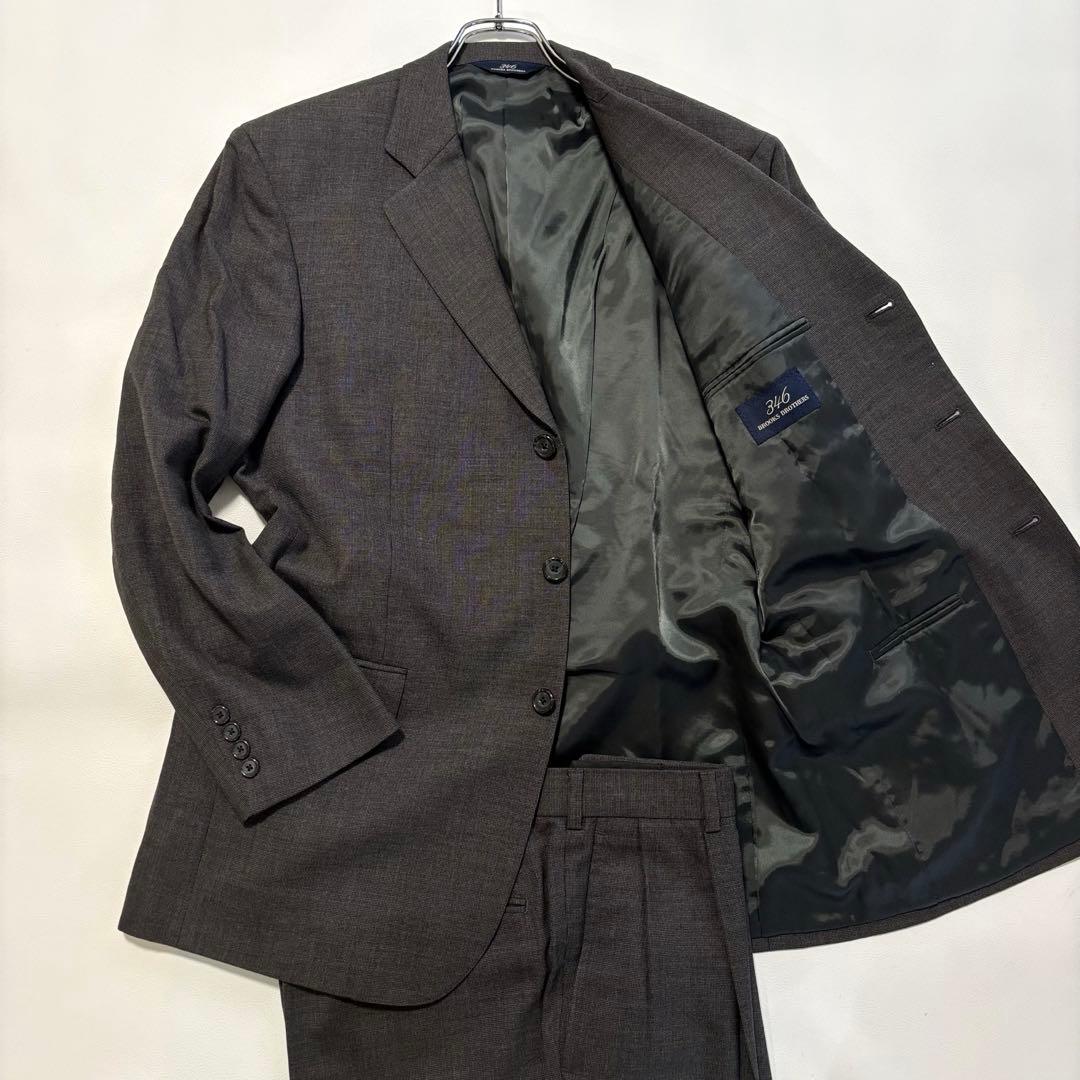 ブルックスブラザーズ スーツ セットアップ Lサイズ グレー ビジネス