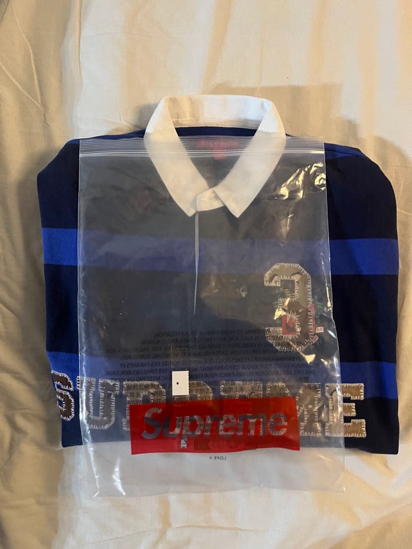 SUPREME ストライプラガーシャツ L
