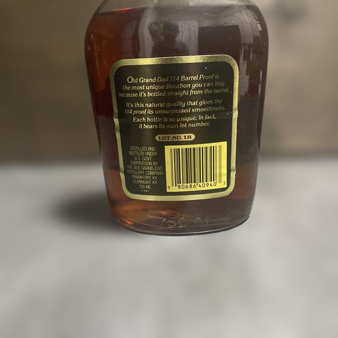 Old Grand Dad 114 ウイスキー LOＴ N O18訳あり