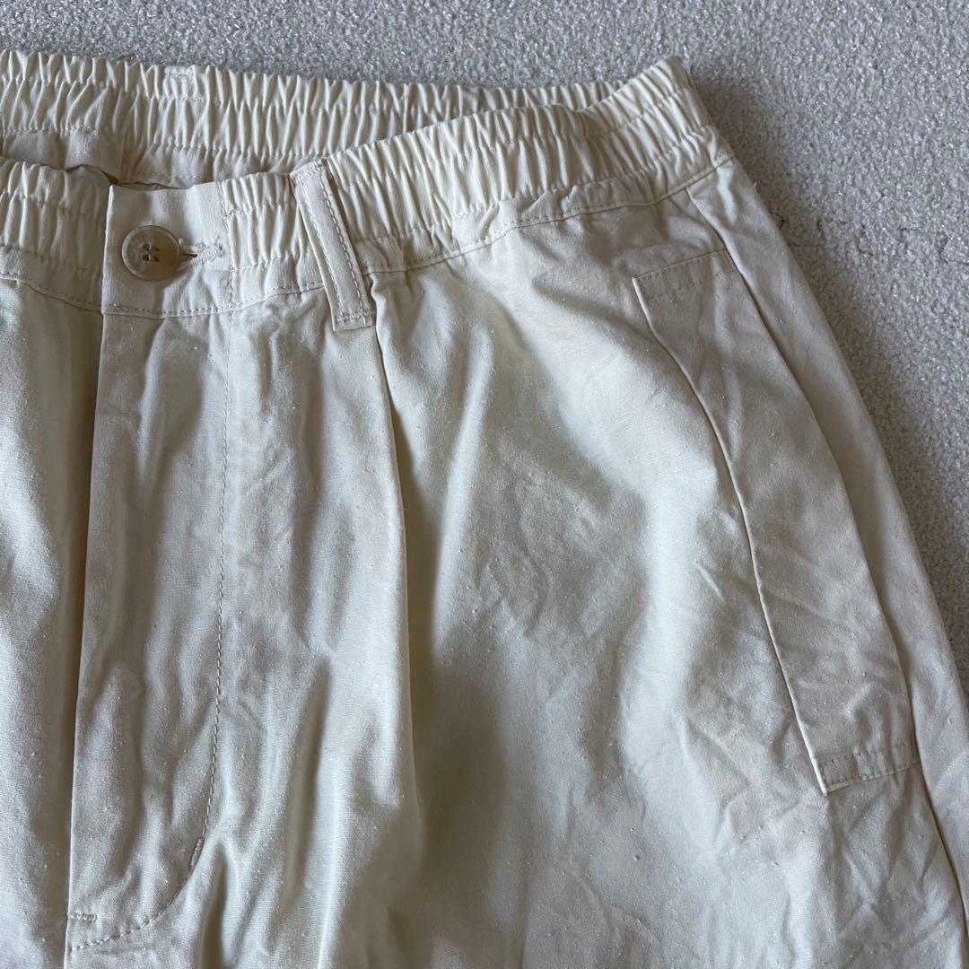 STILL BY HAND シルクネップイージーパンツ(OFF WHITE)