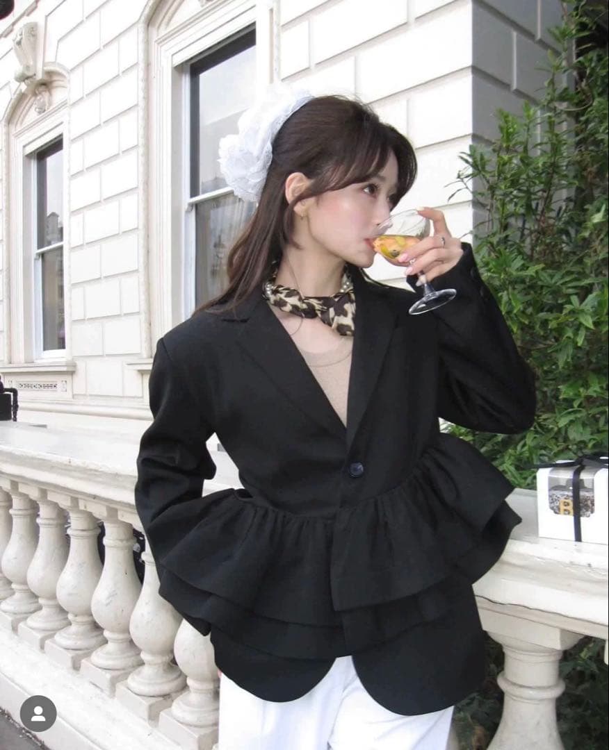 ジャケット・アウター BIBIY AGATHA PEPURAMU JACKET