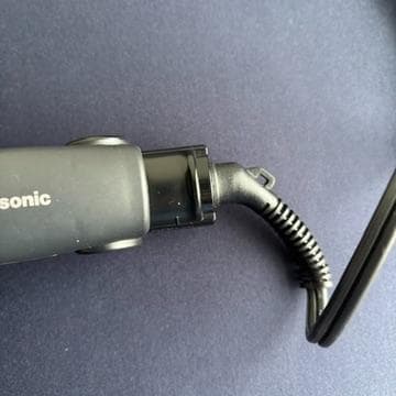 【美品・動作済】パナソニック ストレートアイロン ナノケア 黒 EH-HS9J