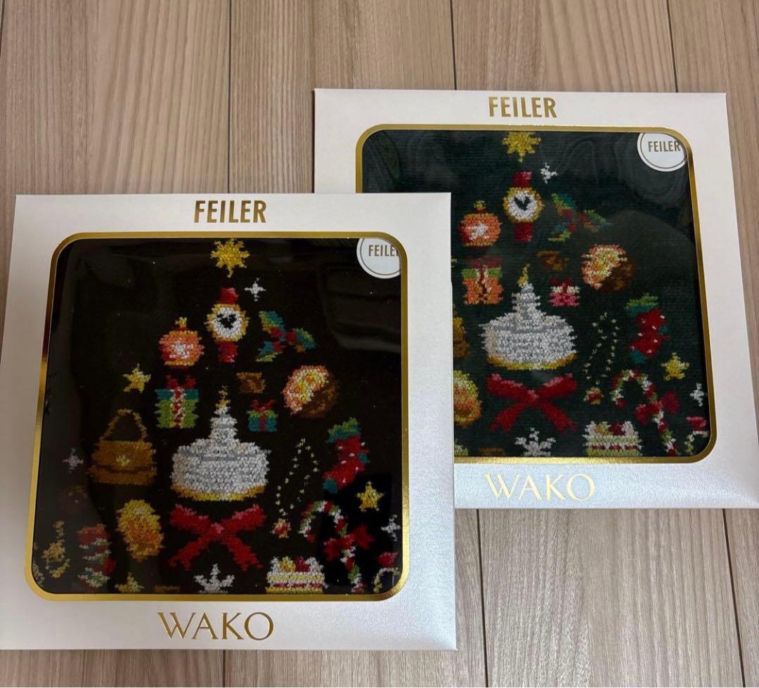 フェイラー×WAKO 「WAKO TREE」ブラック＆グリーン2枚組