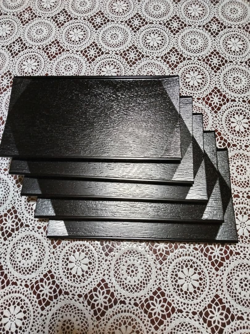 【未使用品】京都平安 象彦 ゲストプレート5枚セット 木製 漆器