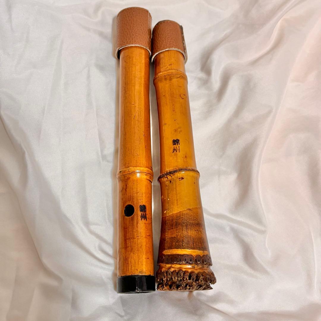 【名工】尺八 錦州 銘 一尺六寸管（約50cm）高級和楽器 美品