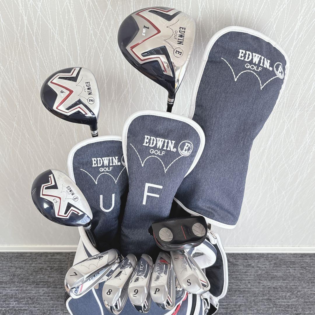 美品❗️超豪華❗kasco/EDWIN コラボ 初心者 優しい メンズゴルフセット