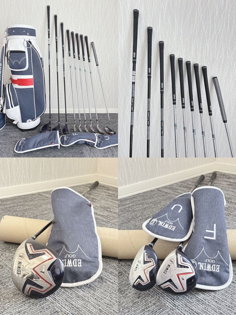 美品❗️超豪華❗kasco/EDWIN コラボ 初心者 優しい メンズゴルフセット