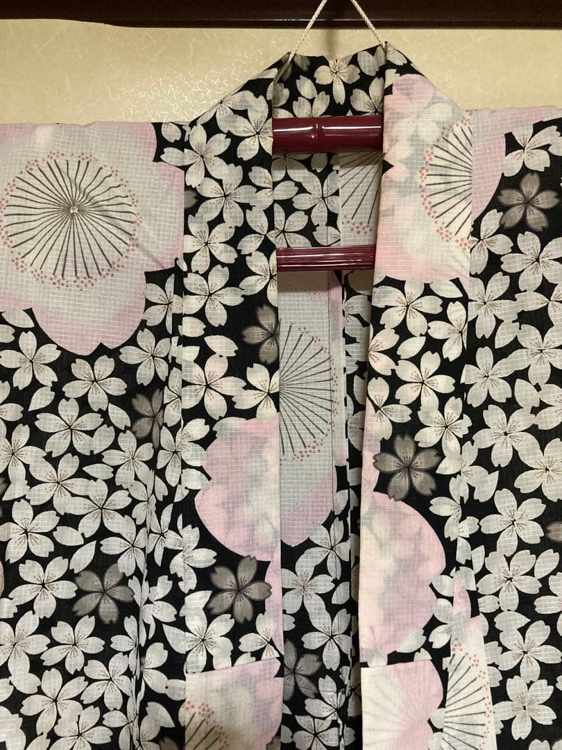 浴衣と半幅帯 きもの道楽 セオ紅梅 トールサイズ 165センチ前後の方へ