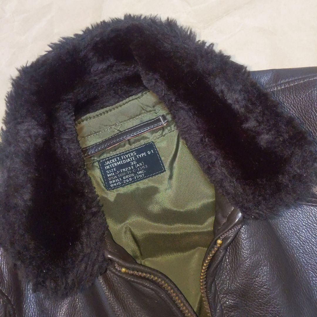 アメリカ海軍フライトジャケット G−1 ブリルブロス 36 実物放出良品