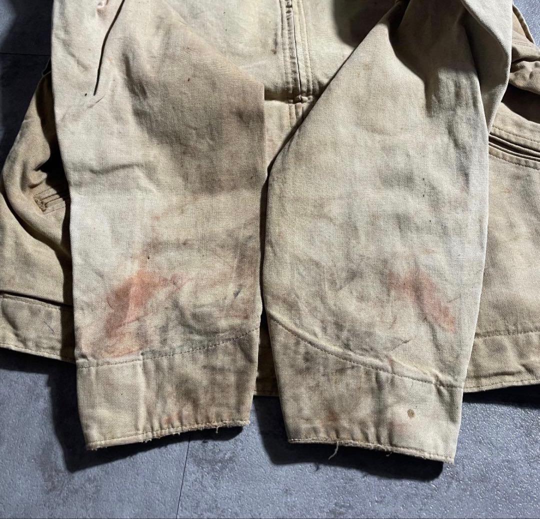 襤褸 80s 星タグ USA製 ブラウン カーハート デトロイトジャケット M