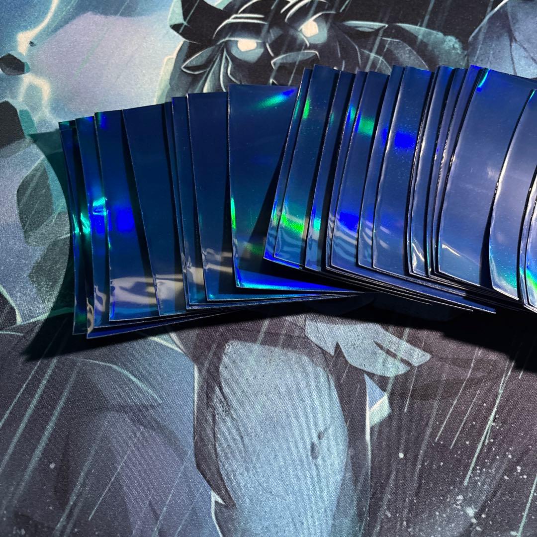 【最終値下げ】【希少】遊戯王 初期青ロゴスリーブ 70枚入【開封・使用済】